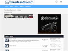 Tablet Screenshot of forodesofas.com